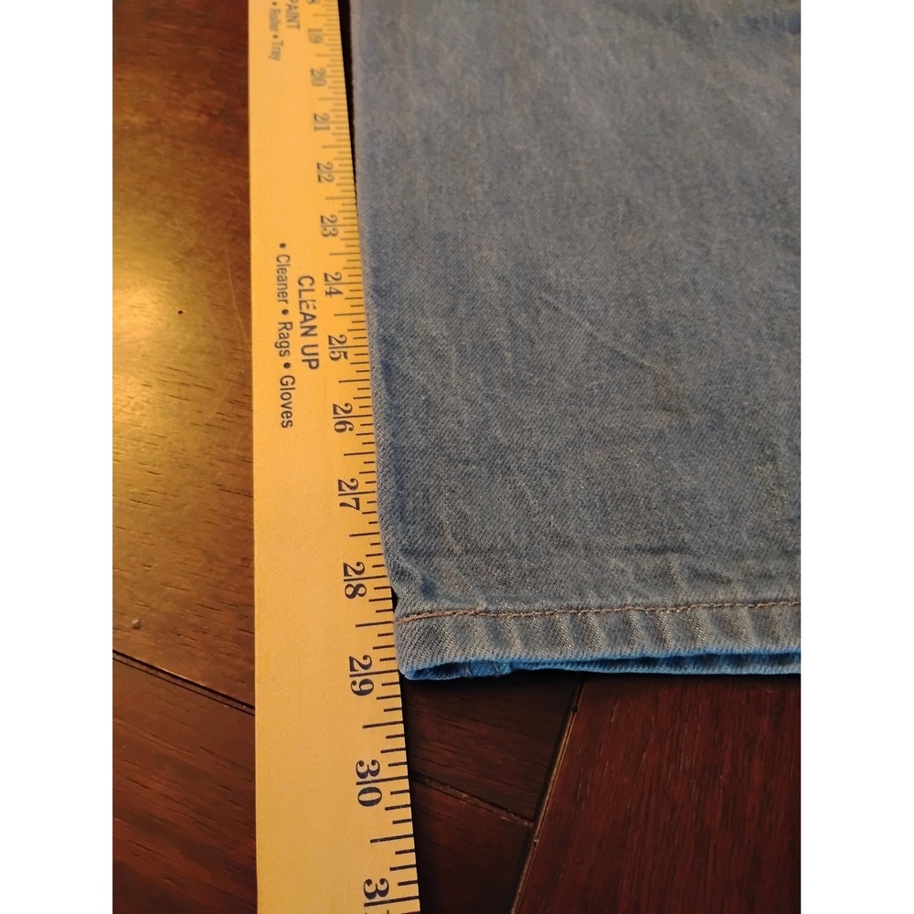 Levis 501 Original Fit Mens Blue Straight Leg Button Fly Denim Jeans 38x29 - Picture 8 of 9